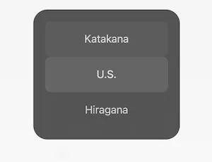 The visual keyboard switcher