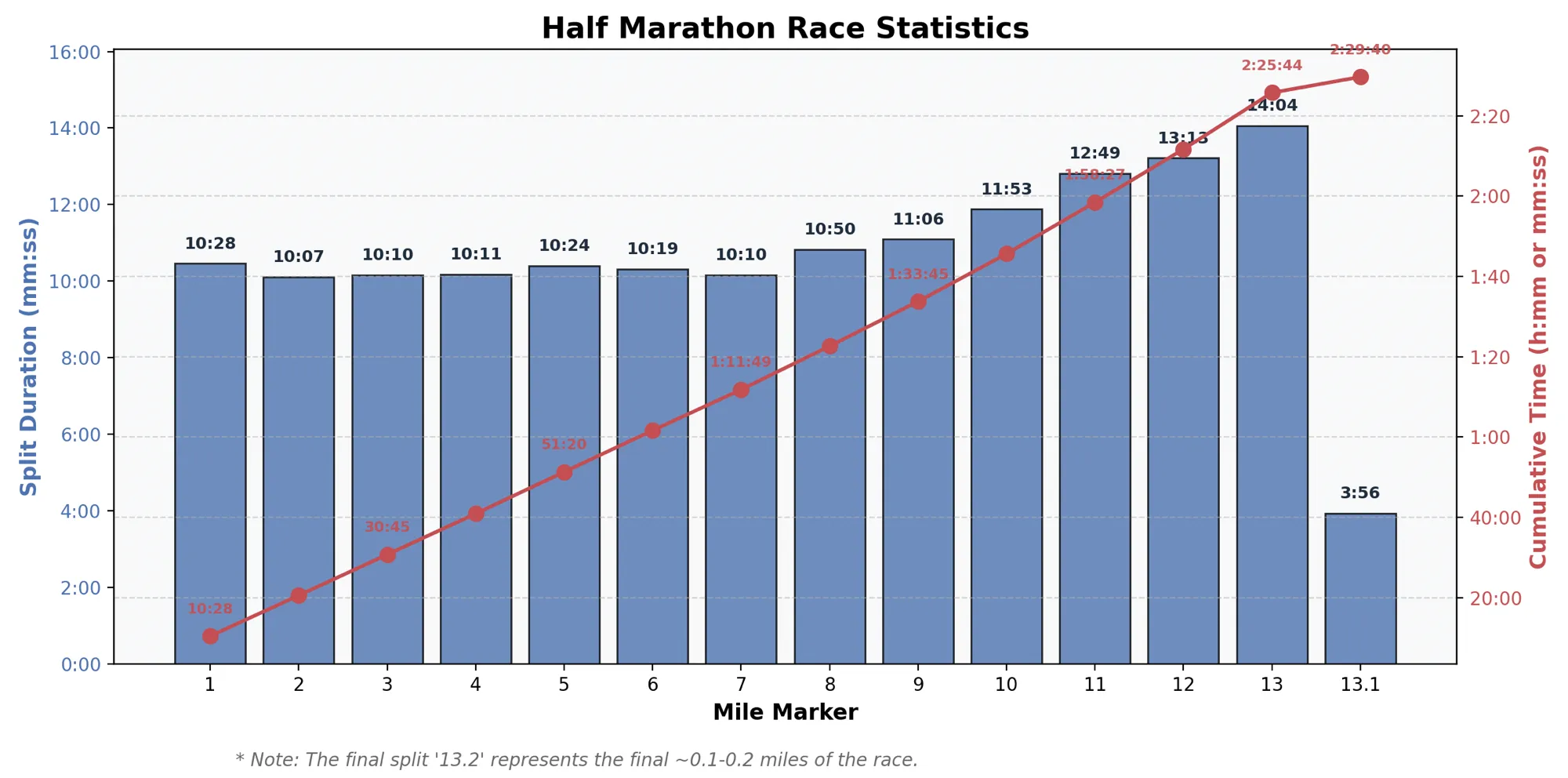 Half Marathon Race Statistics
