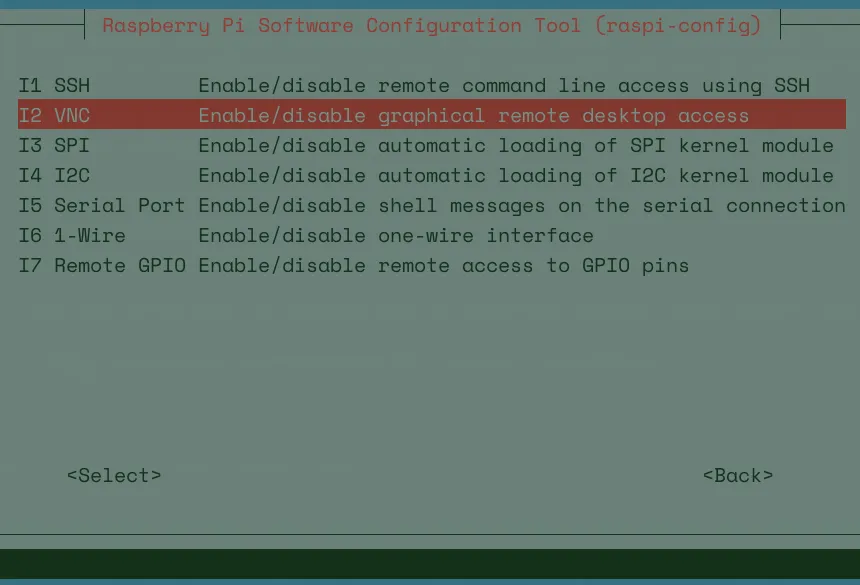 Enabling VNC