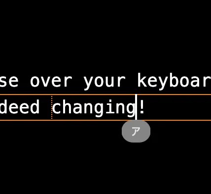 Switching keyboards when editing