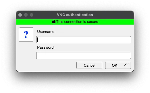 Connecting to Raspberry Pi with TigerVNC using username and password