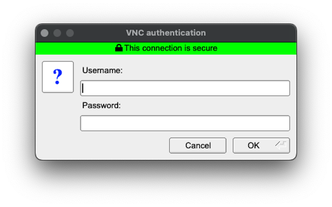 Connecting to Raspberry Pi with TigerVNC using username and password